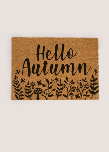 Hello Autumn Slogan Doormat
