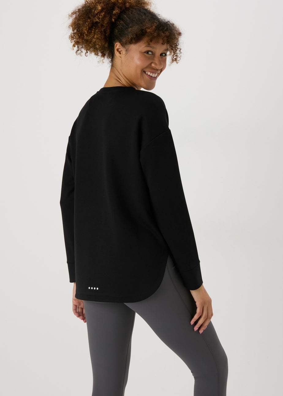 Souluxe Black Slogan Sweatshirt