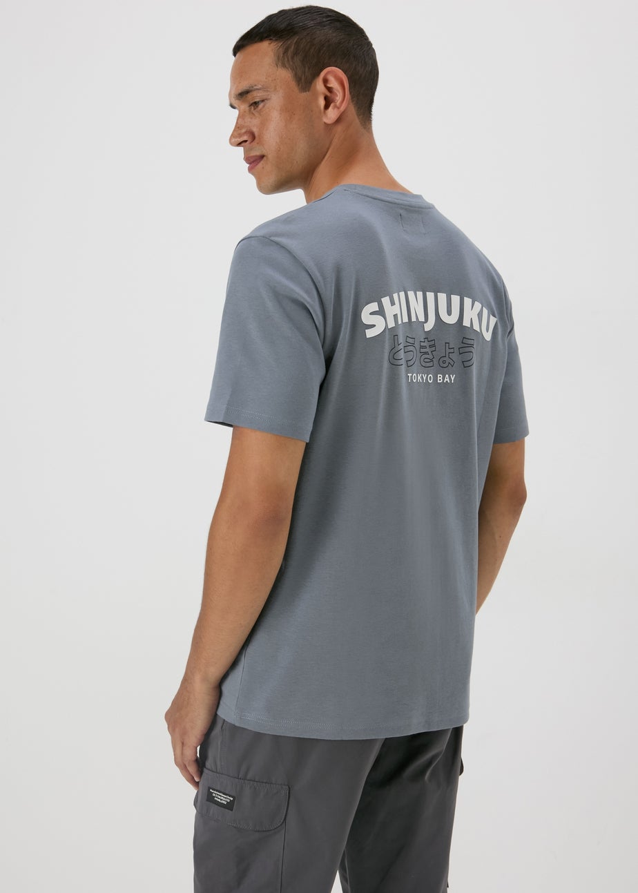 Charcoal Tokyo Printed T-Shirt