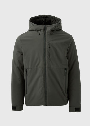 Dark Green Technical Showerproof Parka Jacket