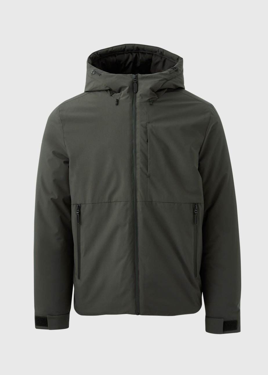 Dark Green Technical Showerproof Parka Jacket