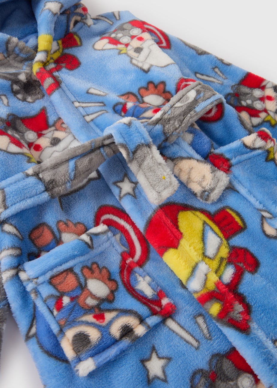 Marvel Kids Blue Dressing Gown (1-7yrs)