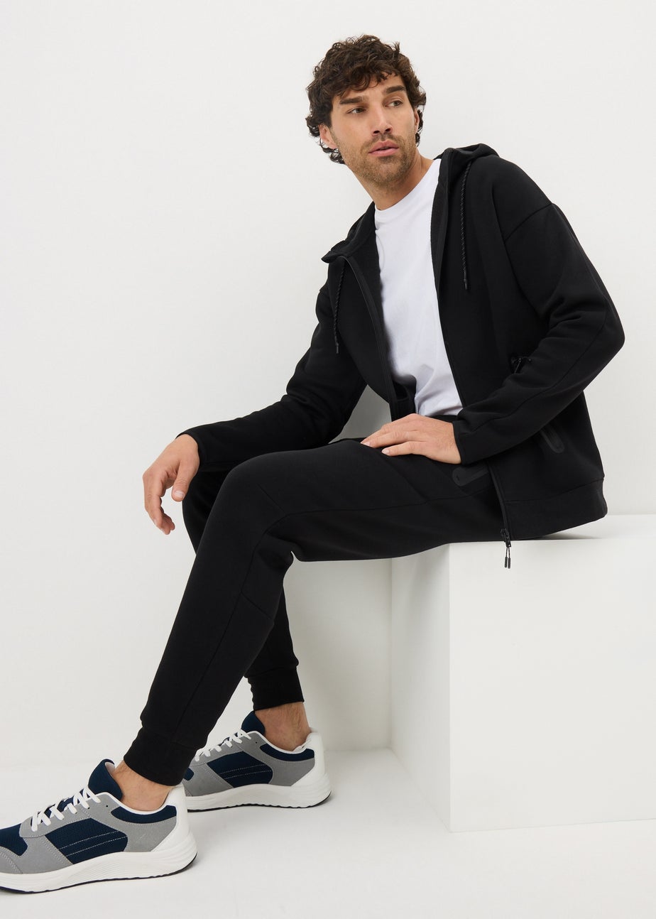 Souluxe Black Panel Joggers