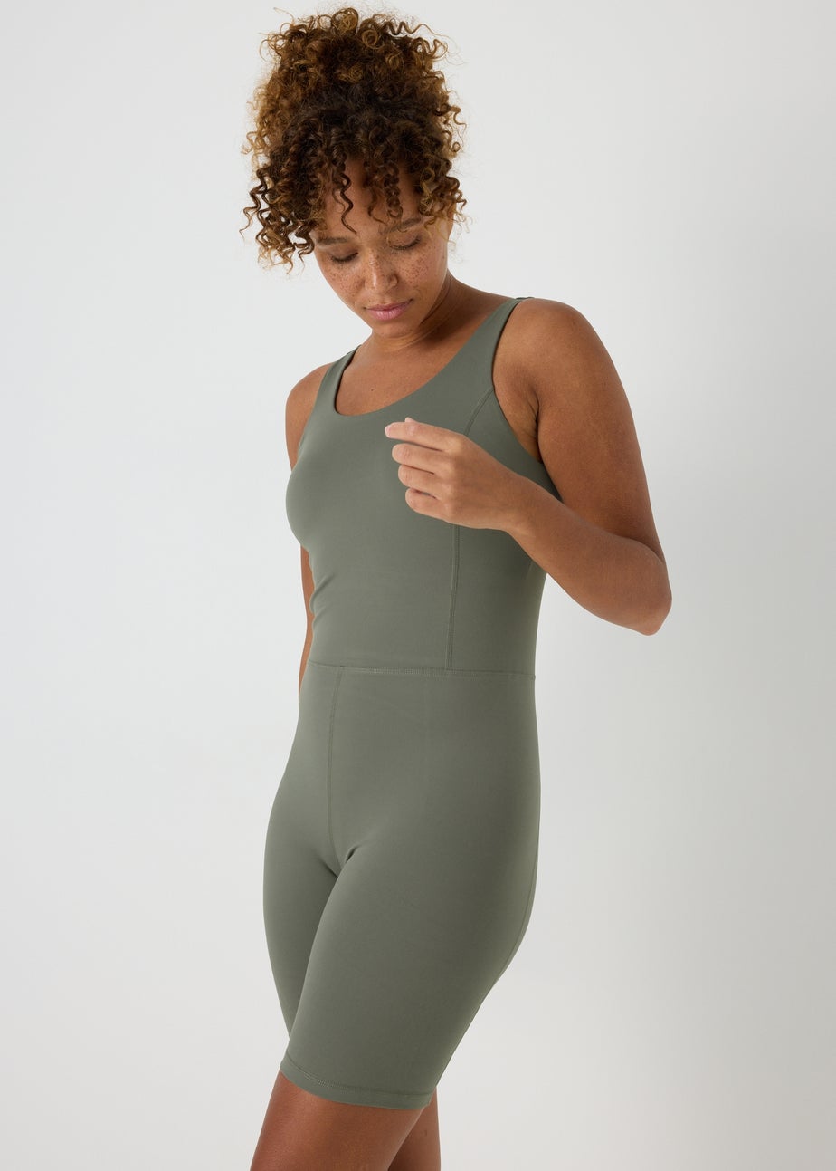 Souluxe Khaki Short Unitard