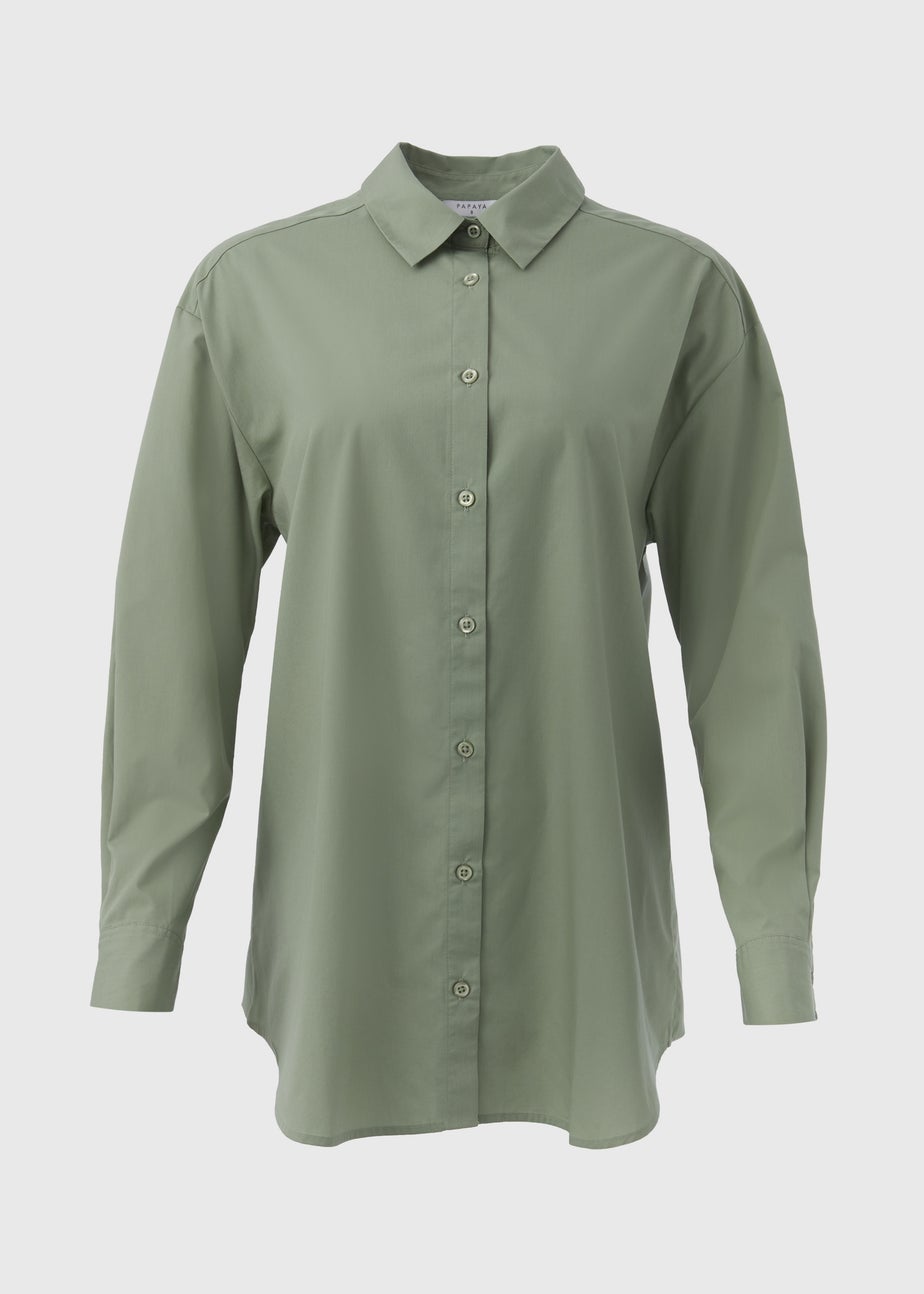 Green Poplin Shirt