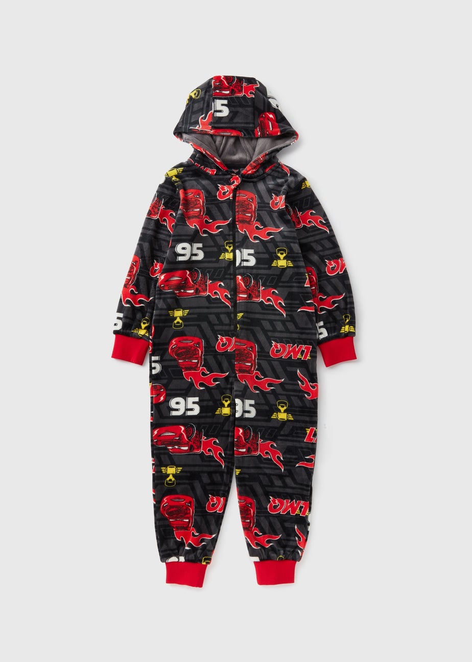 Cars Kids Black Lightning McQueen Onesie (1-7yrs)