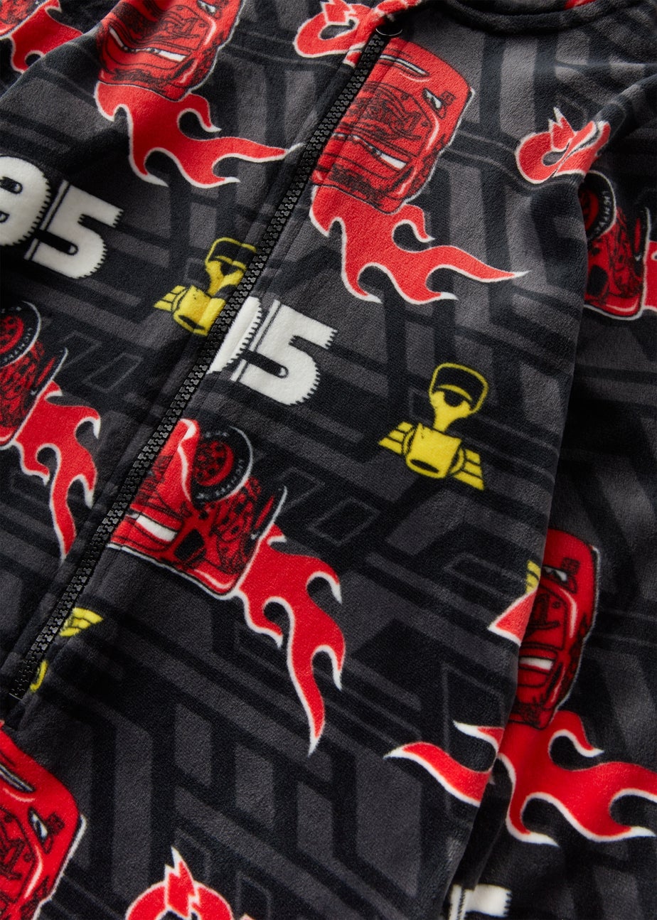 Cars Kids Black Lightning McQueen Onesie (1-7yrs)