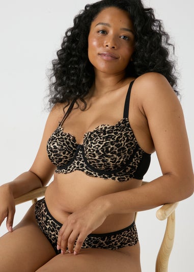 Leopard Lace D Plus Bra