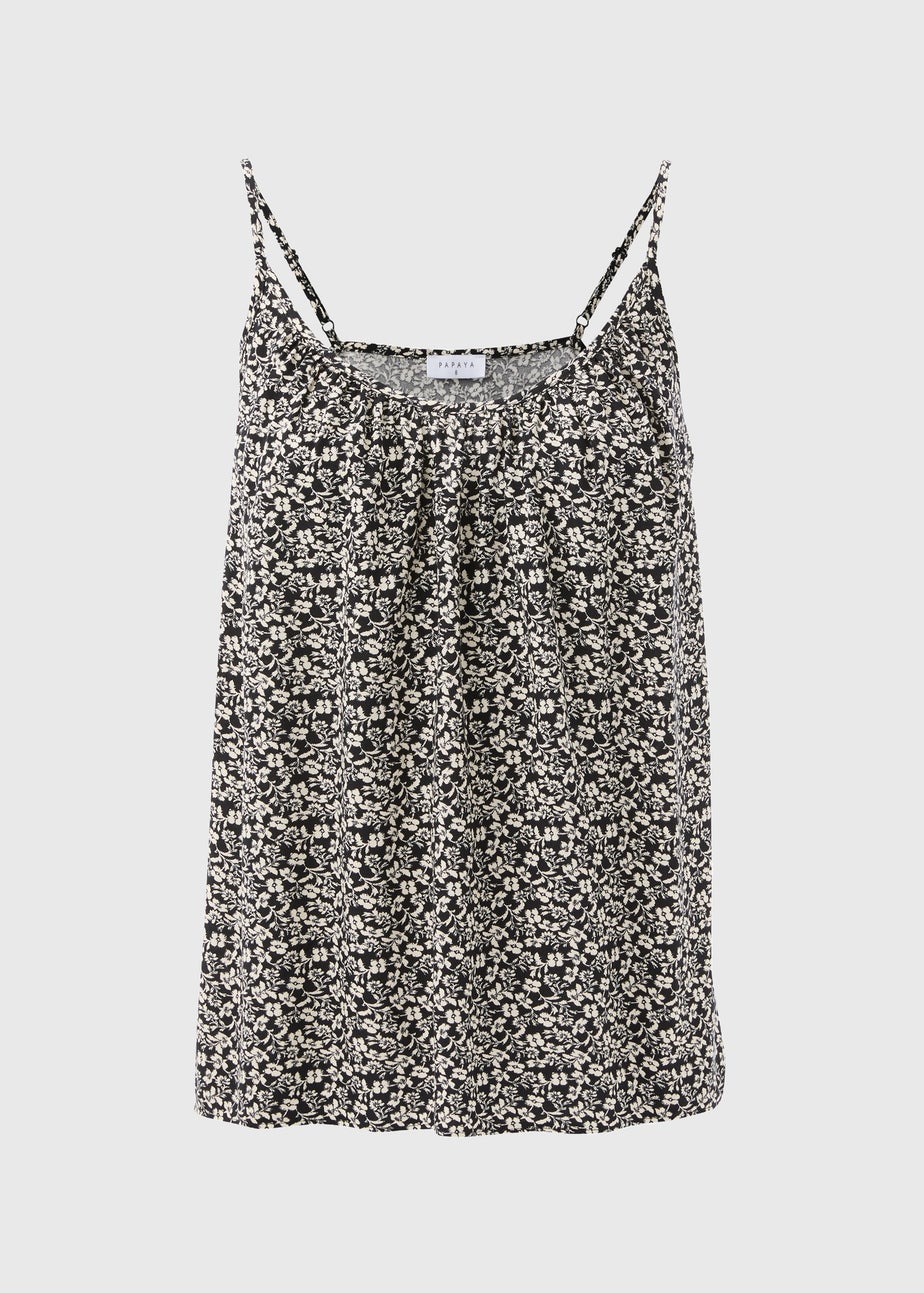 Monochrome Floral Cami Top