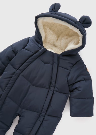Baby Navy Showerproof Snowsuit (Newborn-18mths)