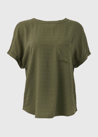 Khaki Pocket Box Top