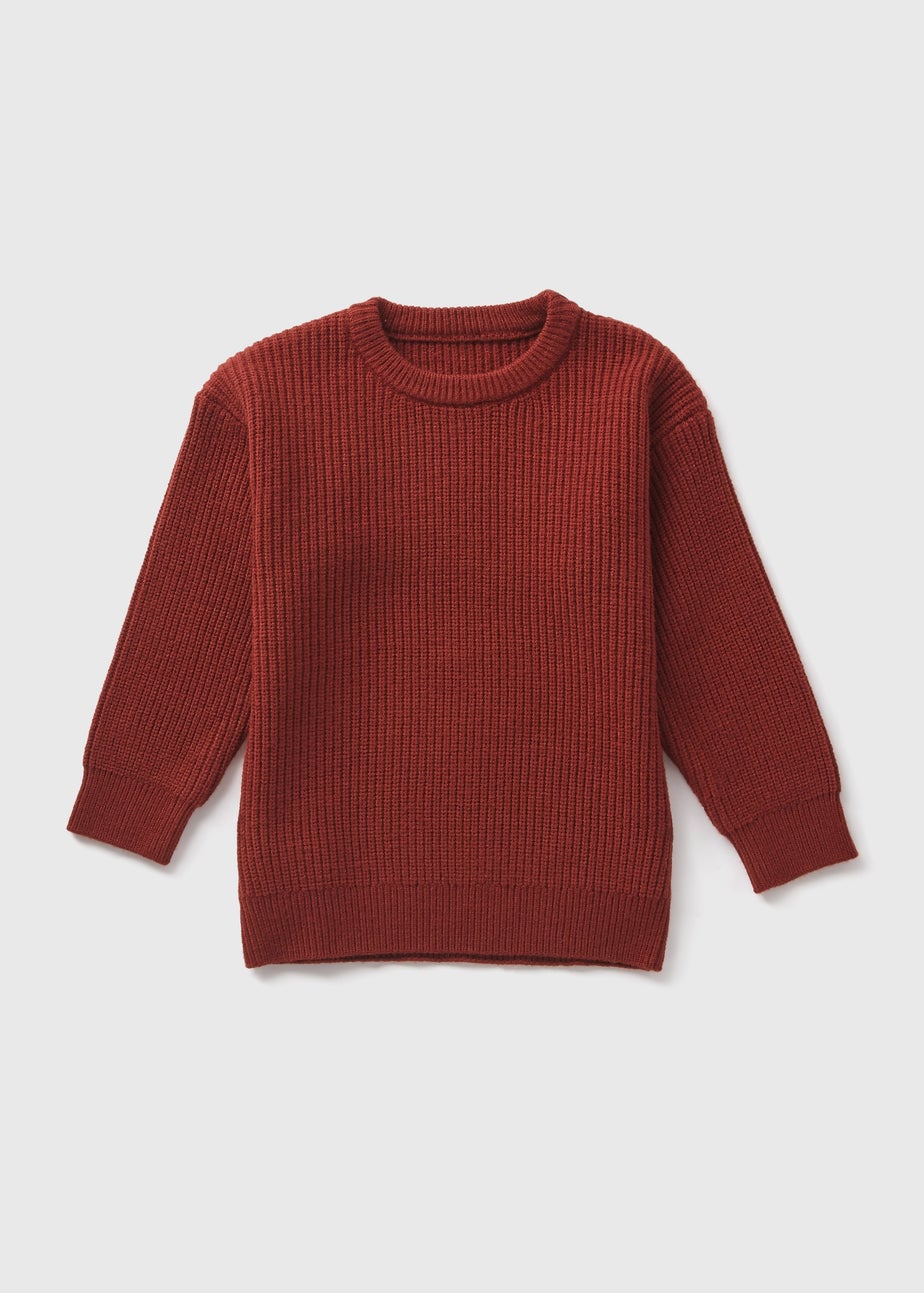 Boys Rust Knitted Jumper (1-7yrs)