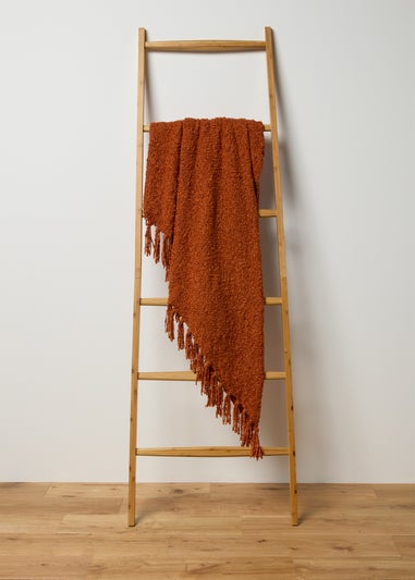 Rust Boucle Throw