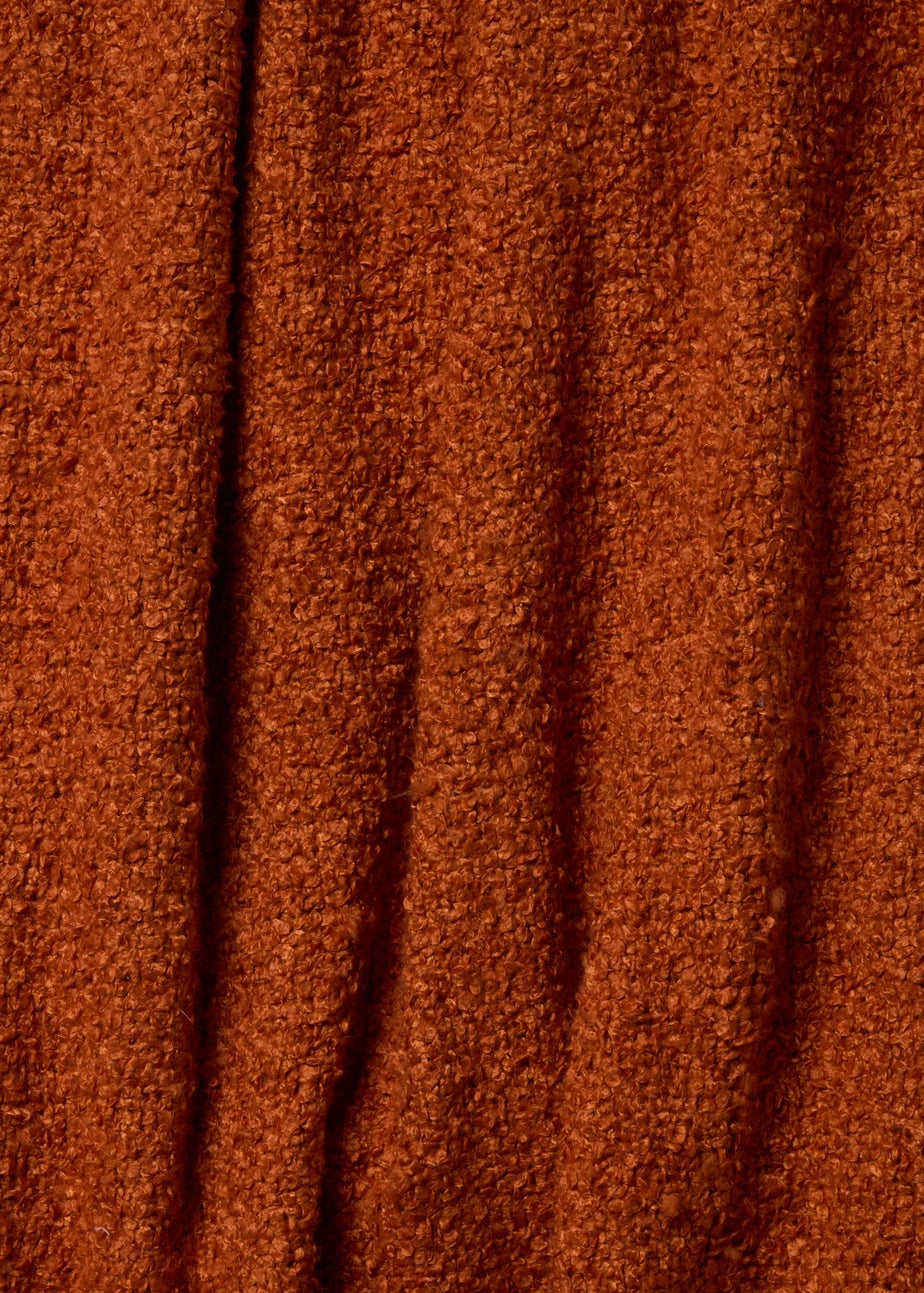 Rust Boucle Throw