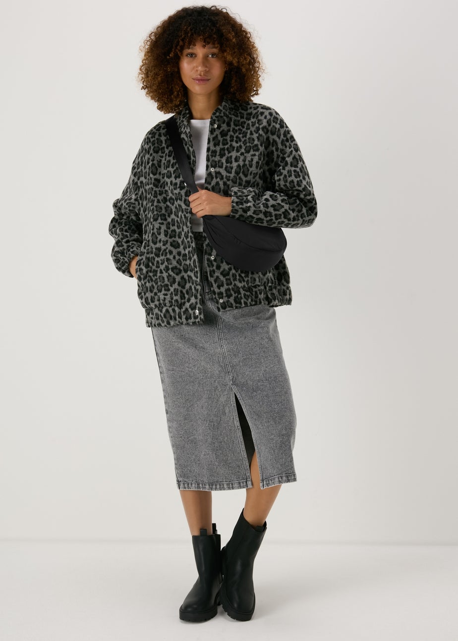 Black Cross Body Moon Bag