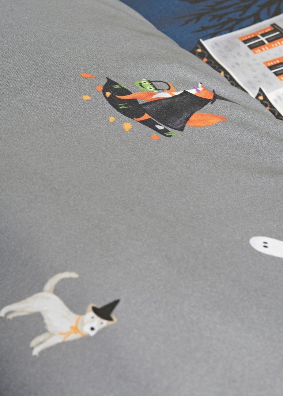 Halloween Haunted House Reversible Duvet Set