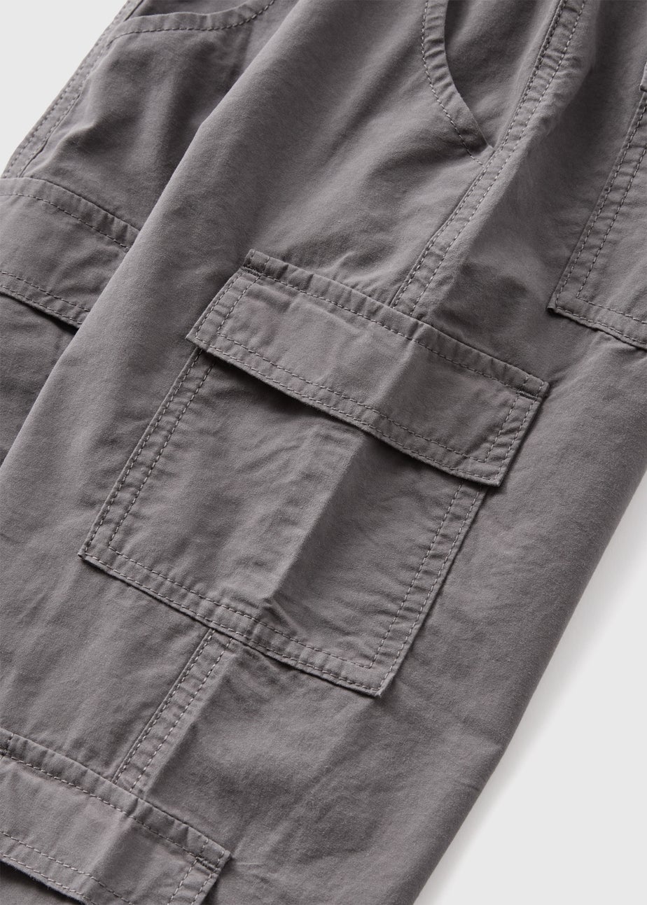 Girls Charcoal Cargo Trousers (7-15yrs)