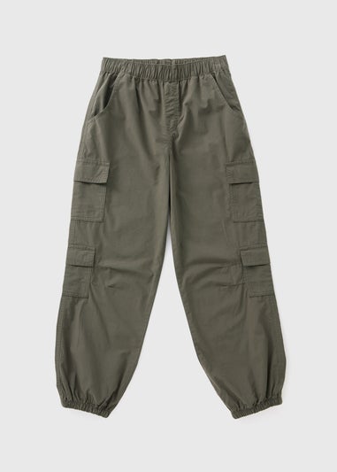 Girls Khaki Cargo Trousers (7-15yrs)