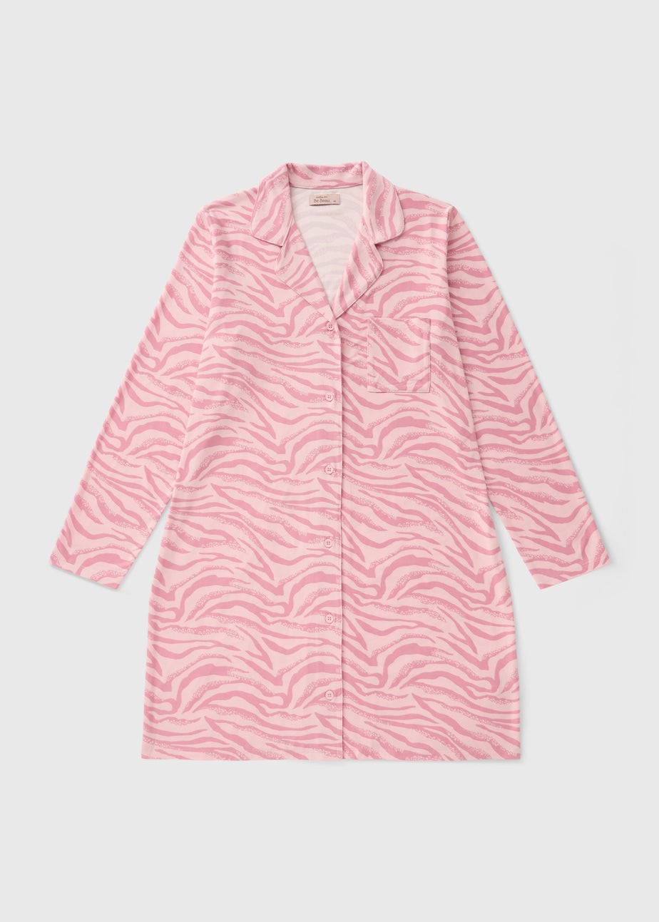 Pink Zebra Shirt Nightie