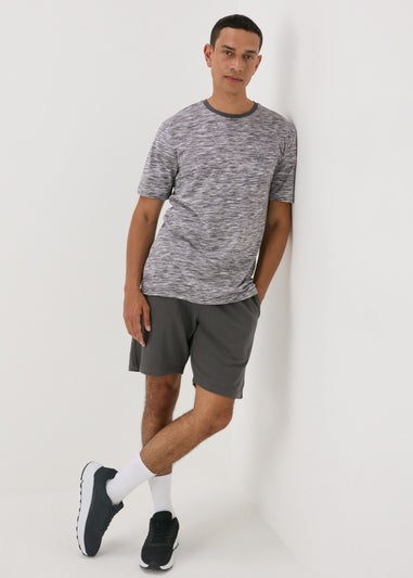 Grey Space Dye T-Shirt