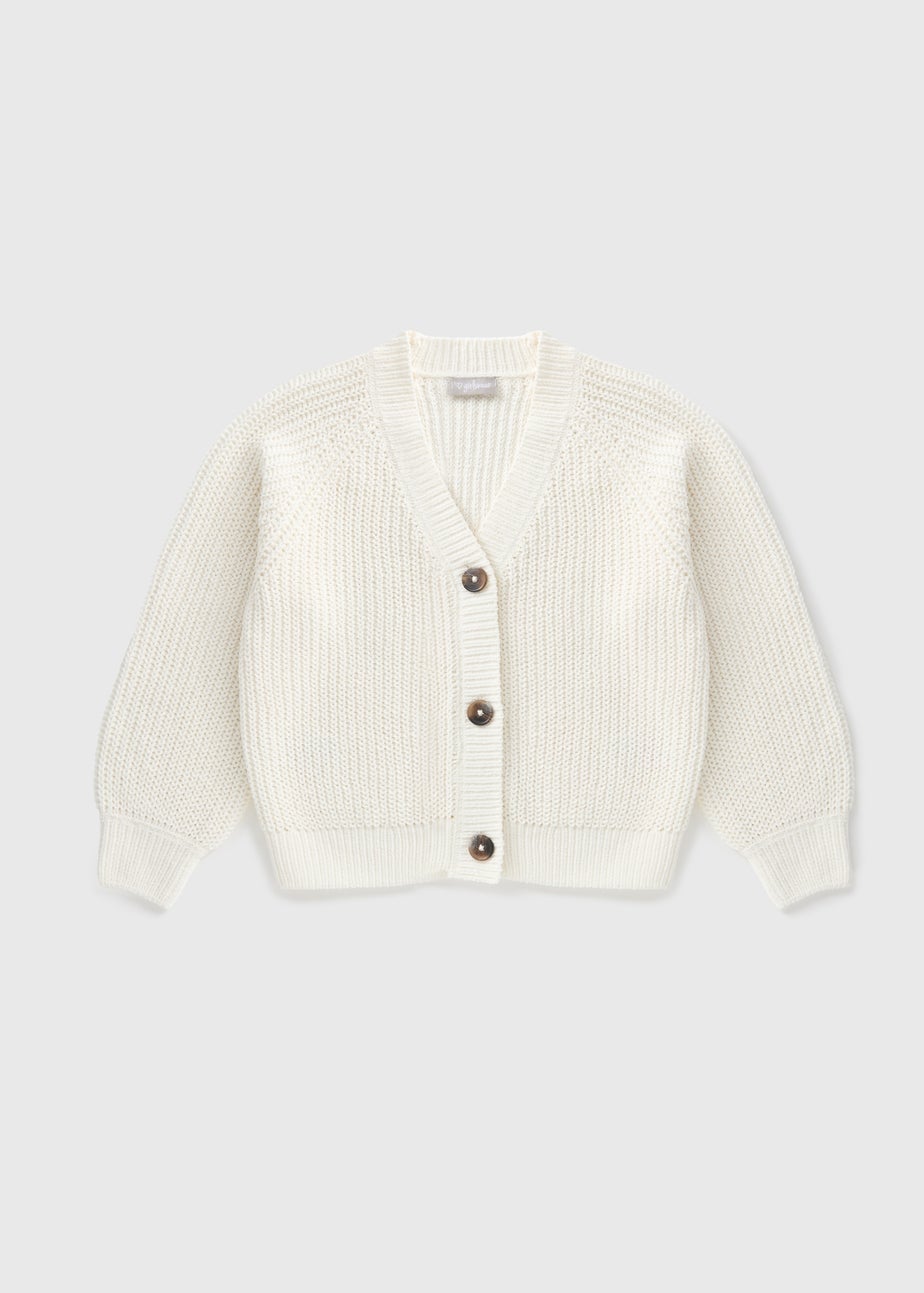 Girls Cream Knit Cardigan (7-15yrs)