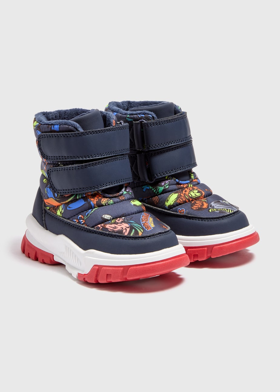 Marvel Boys Navy Snow Boots (Younger 4-12)