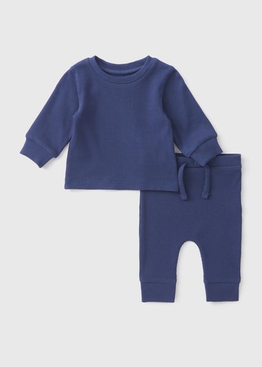 Baby Navy Top & Leggings Set (Newborn-23mths)