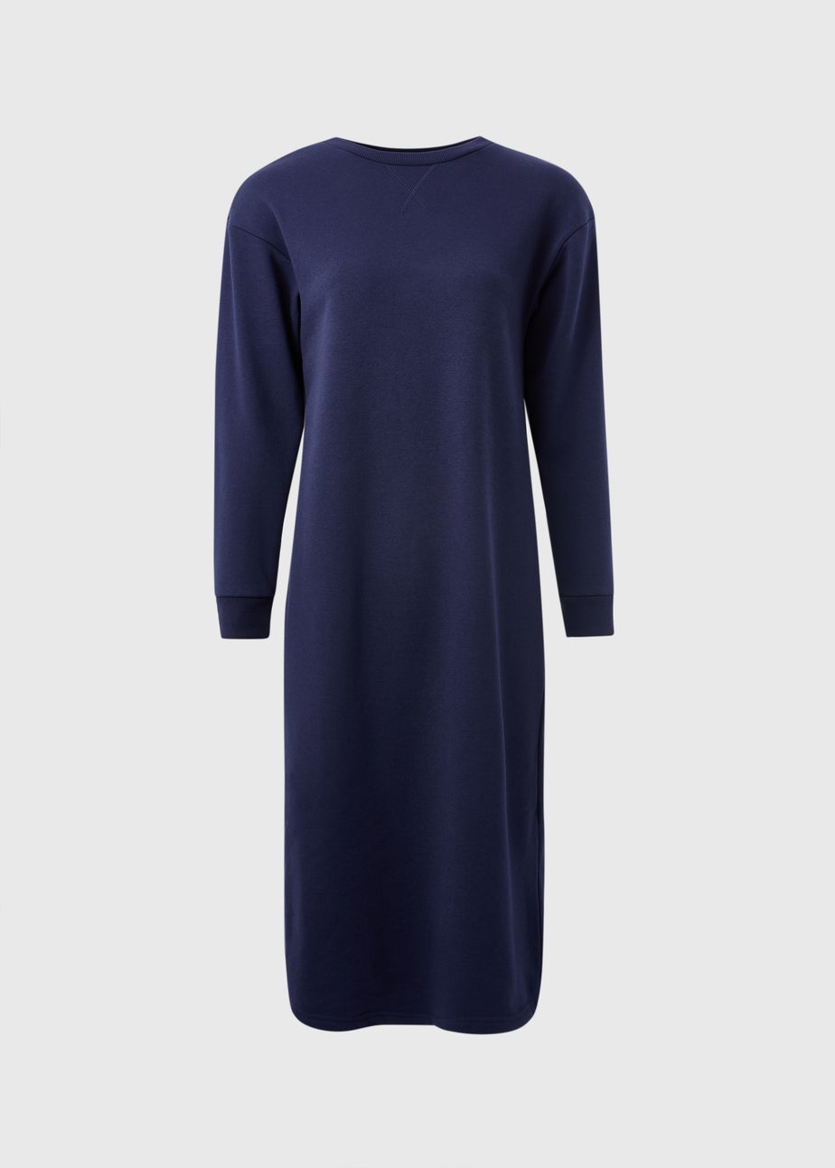 Navy Midi Sweater Dress