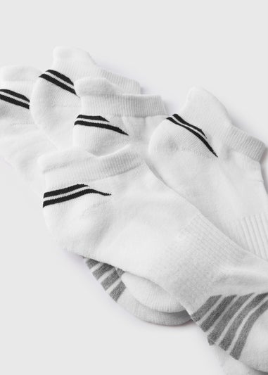 5 Pack White Trainer Socks