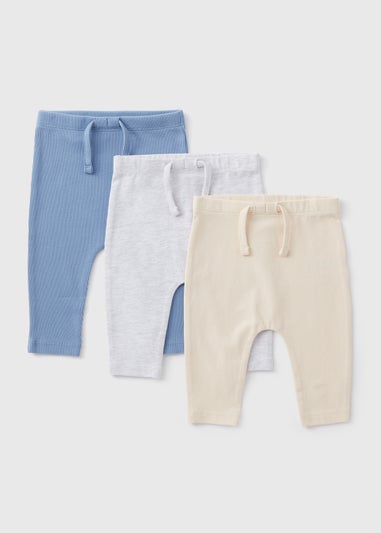 3 Pack Baby Stone Leggings (Newborn-23mths)