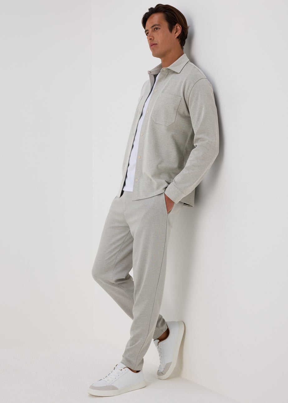 Grey Textured Over Shirt