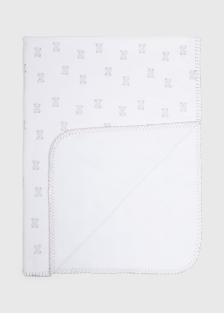 Baby White Bear Blanket