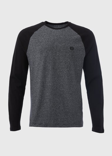 Grey Raglan Long Sleeve T-Shirt