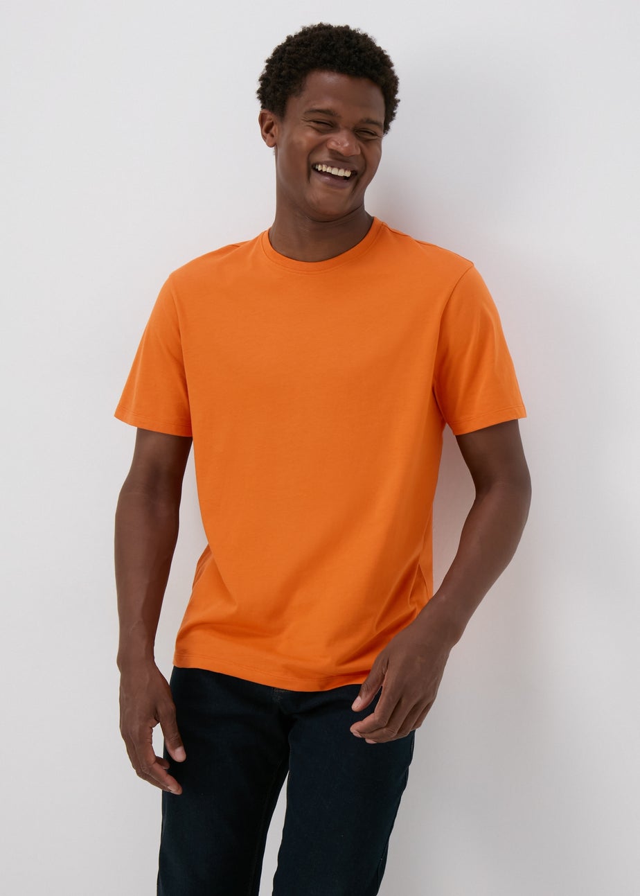 Orange Essential Crewneck T-Shirt