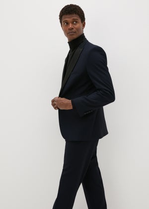 Taylor & Wright Dunham Navy Jacquard Evening Jacket