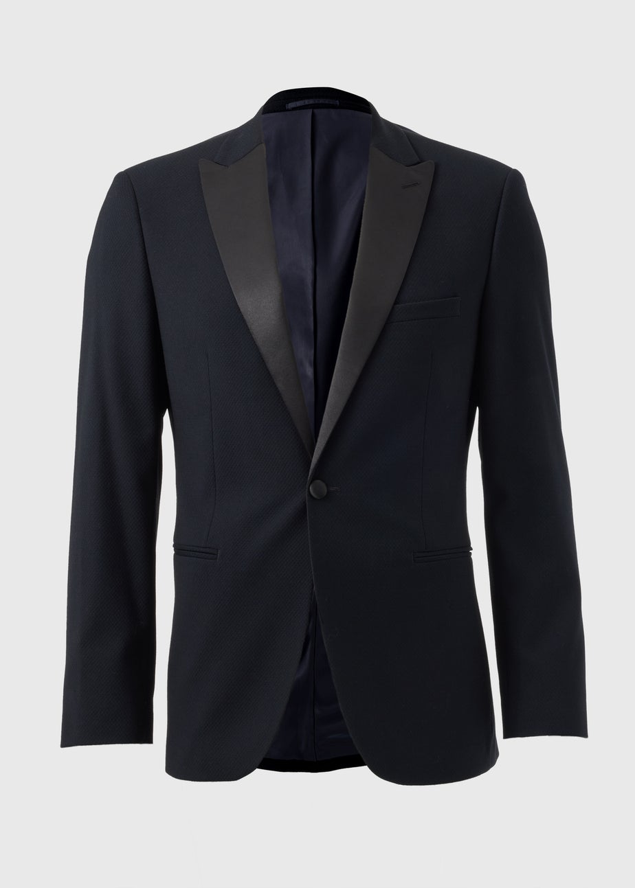 Taylor & Wright Dunham Navy Jacquard Evening Jacket