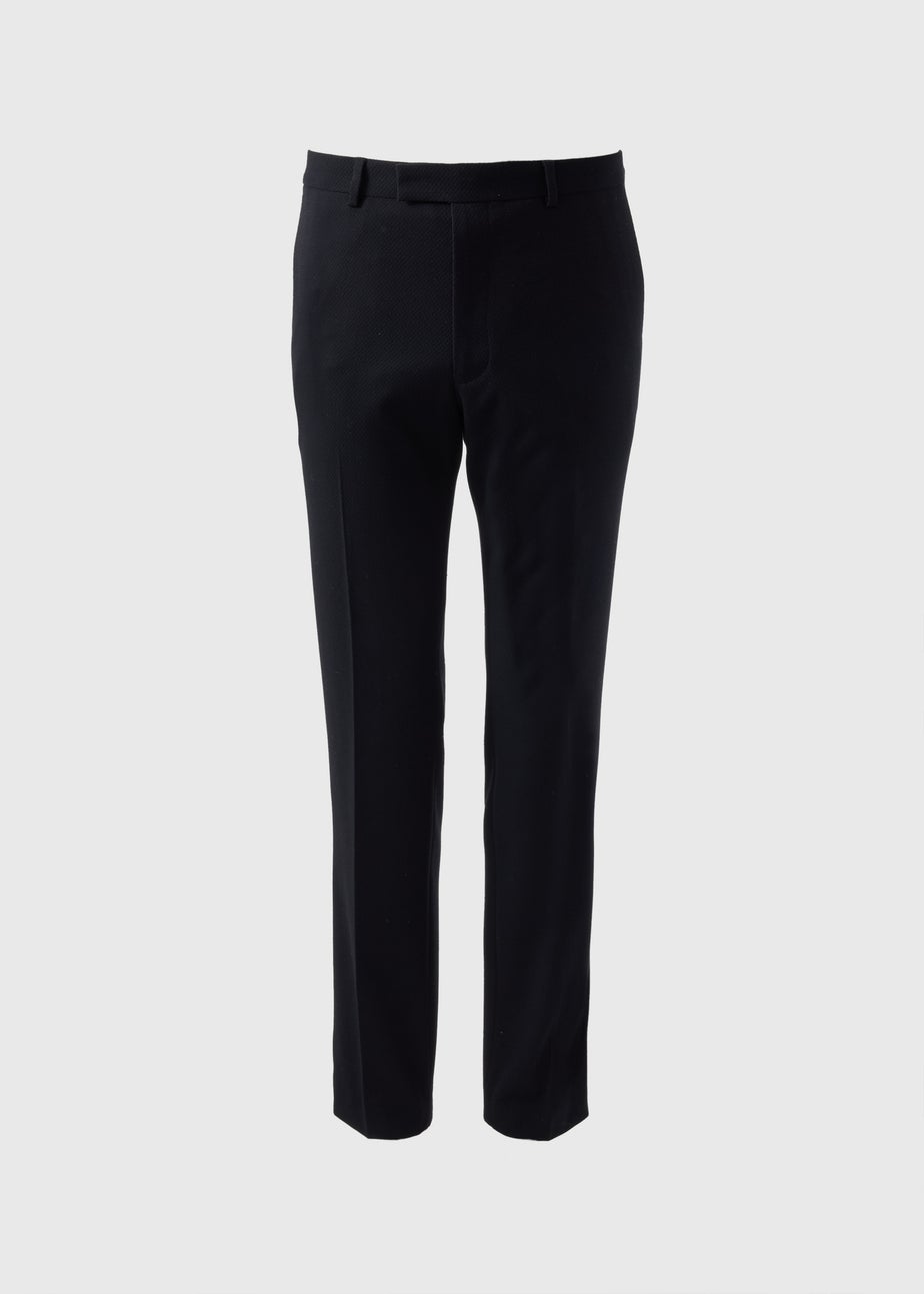 Taylor & Wright Dunham Navy Jacquard Evening Trousers