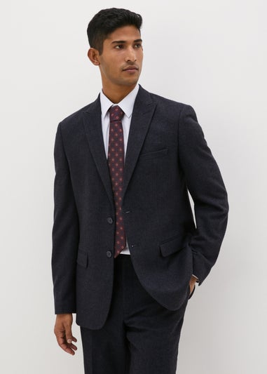Taylor & Wright Highclere Navy Wool Blend Tailored Fit Suit Jacket