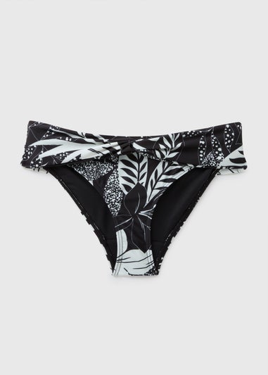 Black Floral Bikini Bottoms