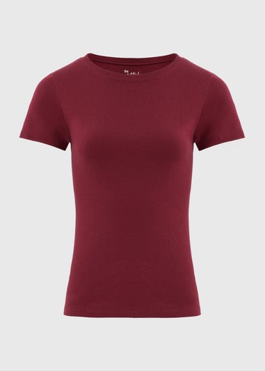 Burgundy Short Sleeve T Shirt