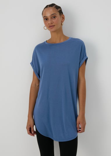 Blue Longline T-Shirt