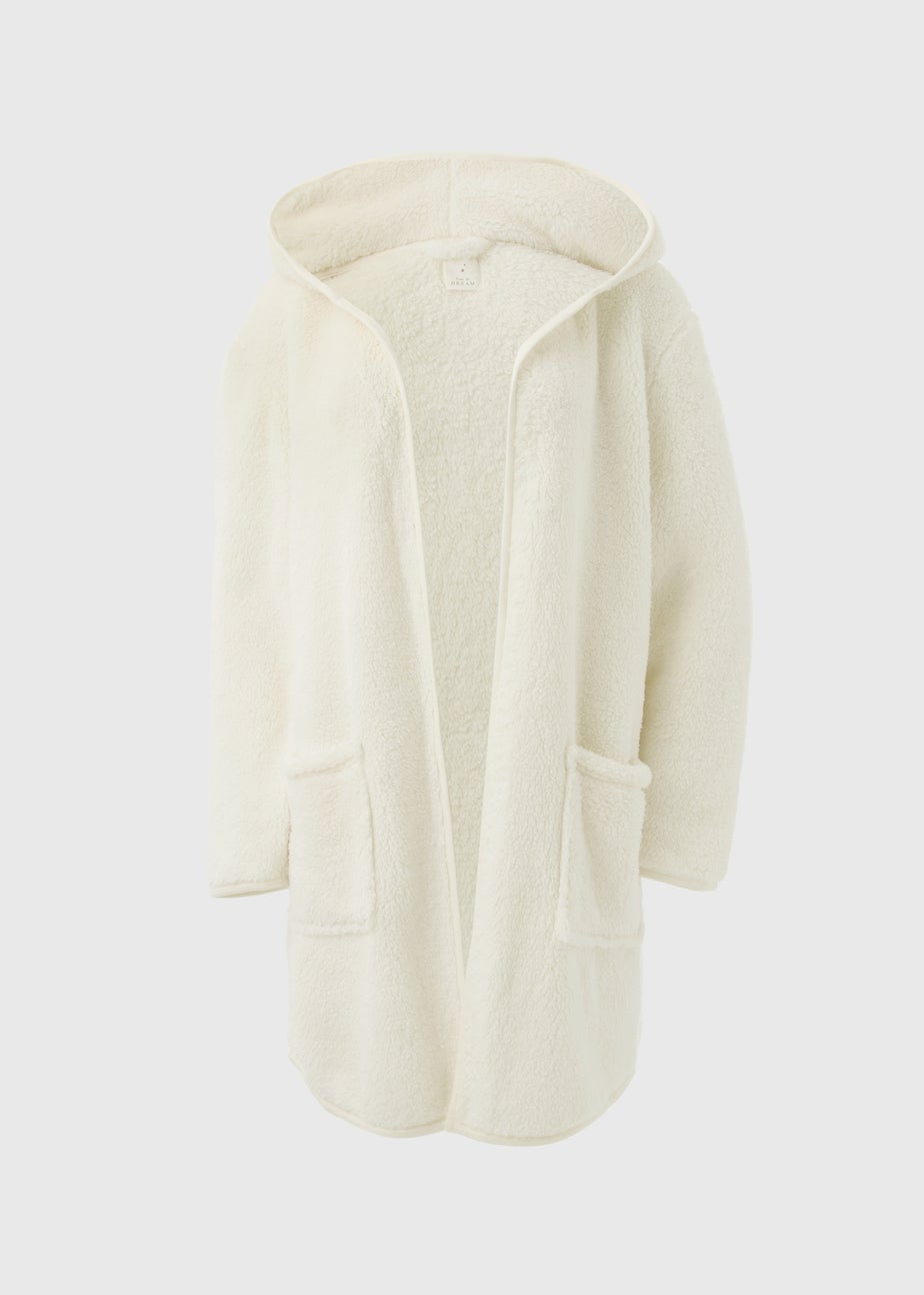 Cream Hooded Cardigan
