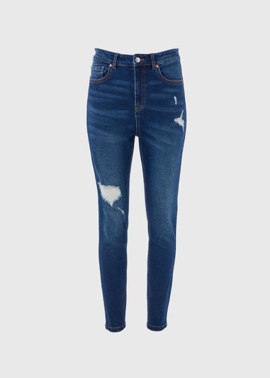 April Mid Wash Ripped Skinny Jeans