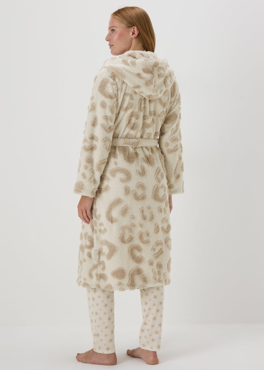 Brown Animal Pattern Dressing Gown