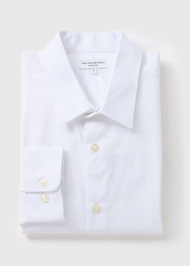 Taylor & Wright White Regular Fit Cotton Shirt