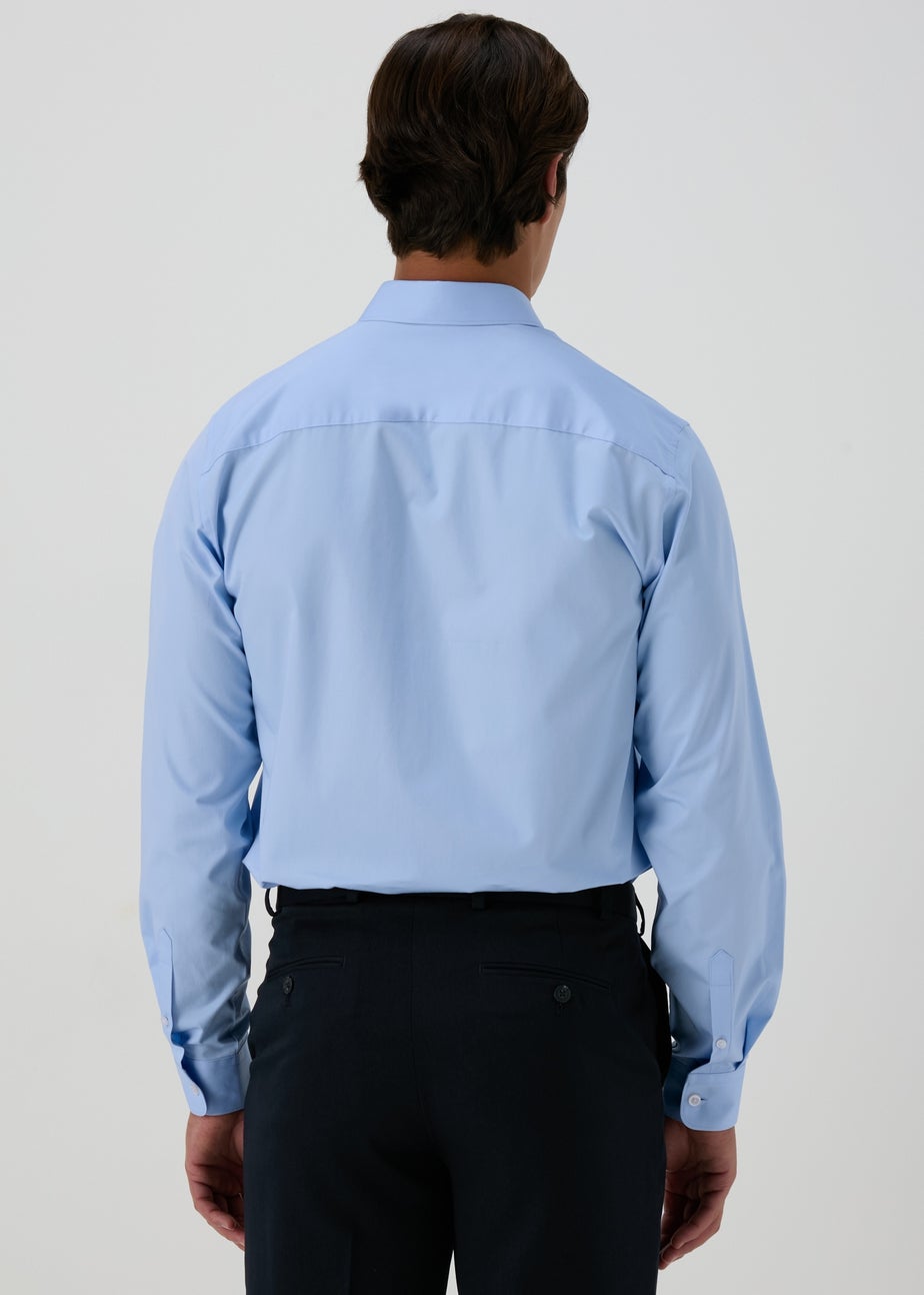 Taylor & Wright Blue Regular Fit Cotton Shirt