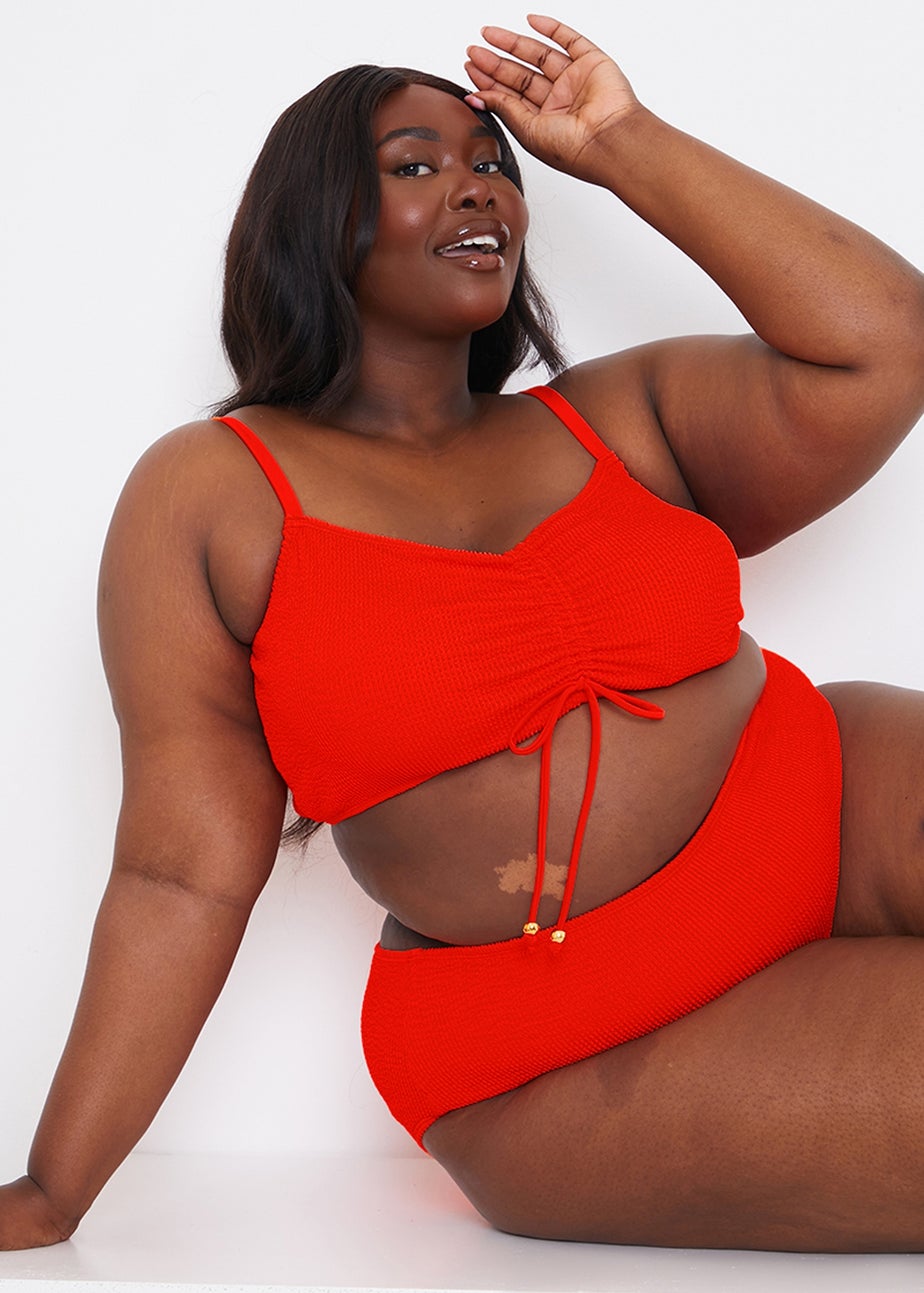 In The Style Jac Jossa Red Bikini Top