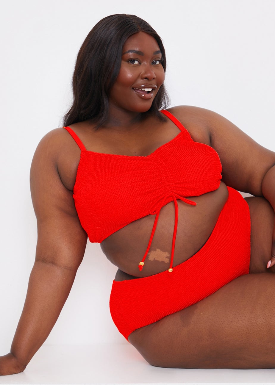 In The Style Red Bikini Bottoms