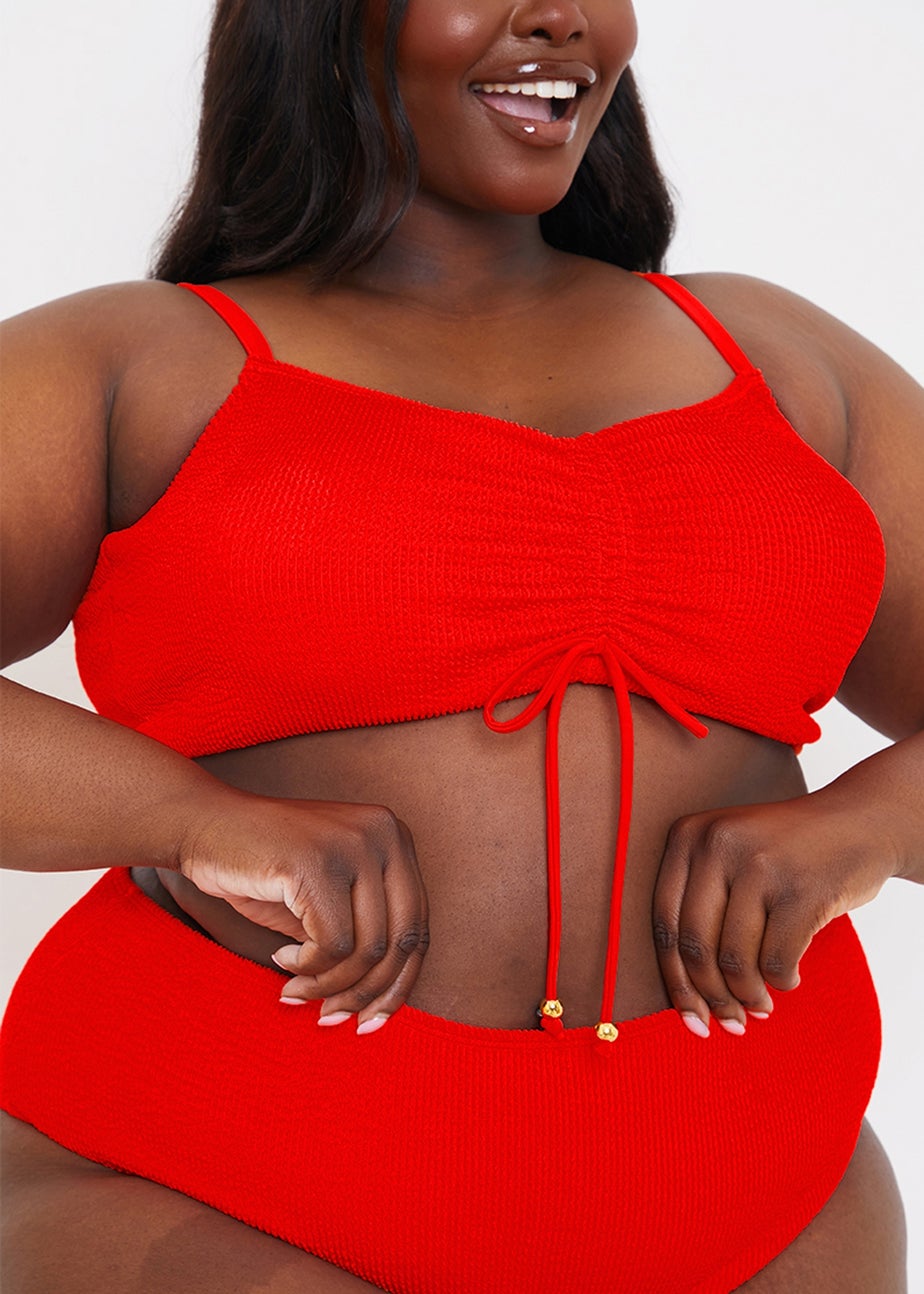 In The Style Red Bikini Bottoms