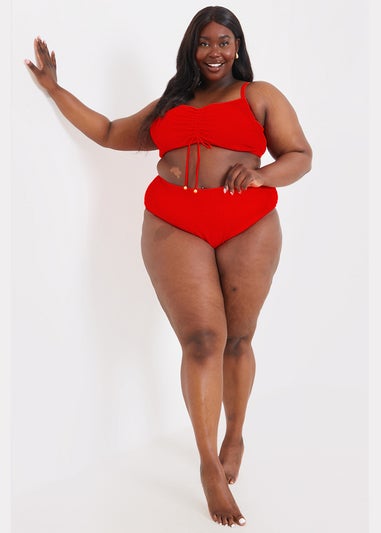 In The Style Red Bikini Bottoms